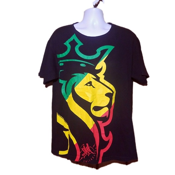 OG Abel Rasta Lion Reggae Augmented T-Shirt - Picture 1 of 4